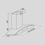 4 Burner Built In HobTop 1064 RO HT Double Brass (BH1064ROHTDB) + Auto Clean Chimney with Motion Sensor 60cm 1200 m3h (CH6058BLAC60)