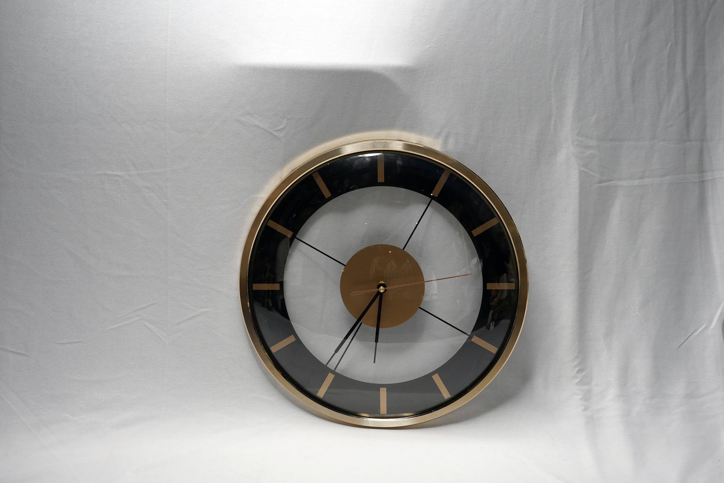 Sleek Metal Frame Wall Clock