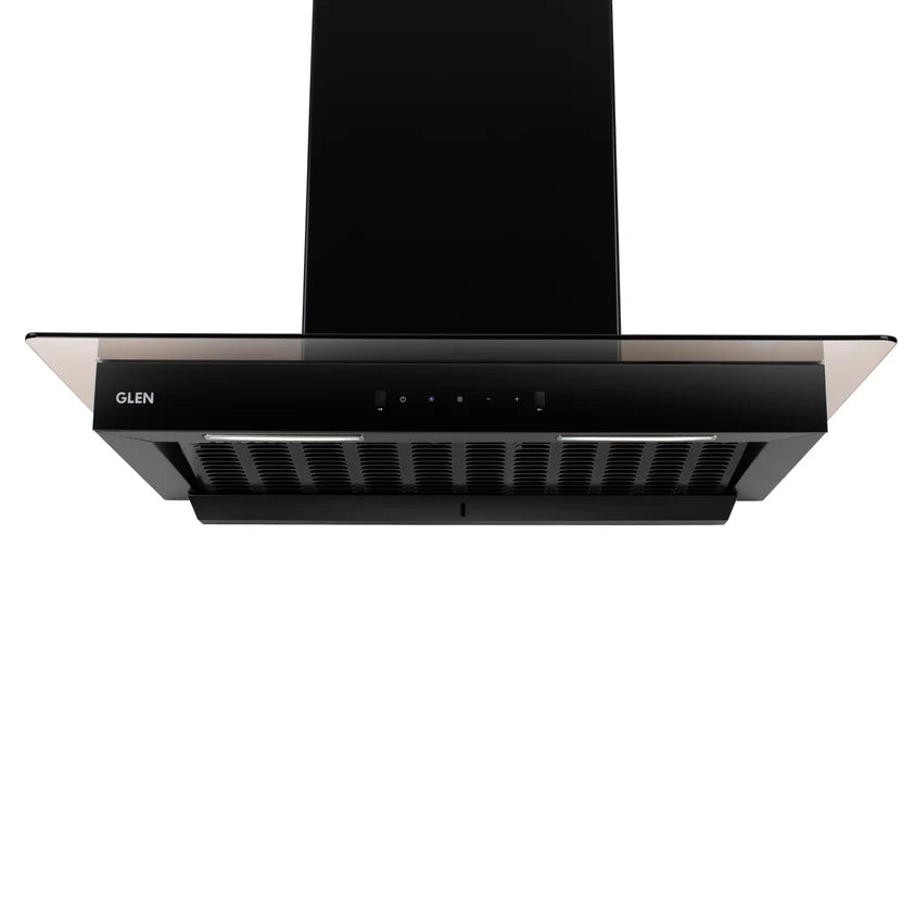 Auto Clean Glass Filter less Kitchen Chimney with Motion Sensor 1200 m3/h (6062 BL Auto Clean 90cm)