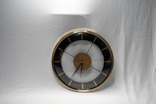 Sleek Metal Frame Wall Clock