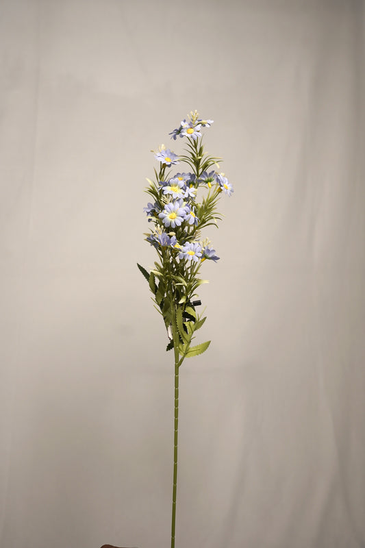 Blue Daisy Artificial Flower Stem