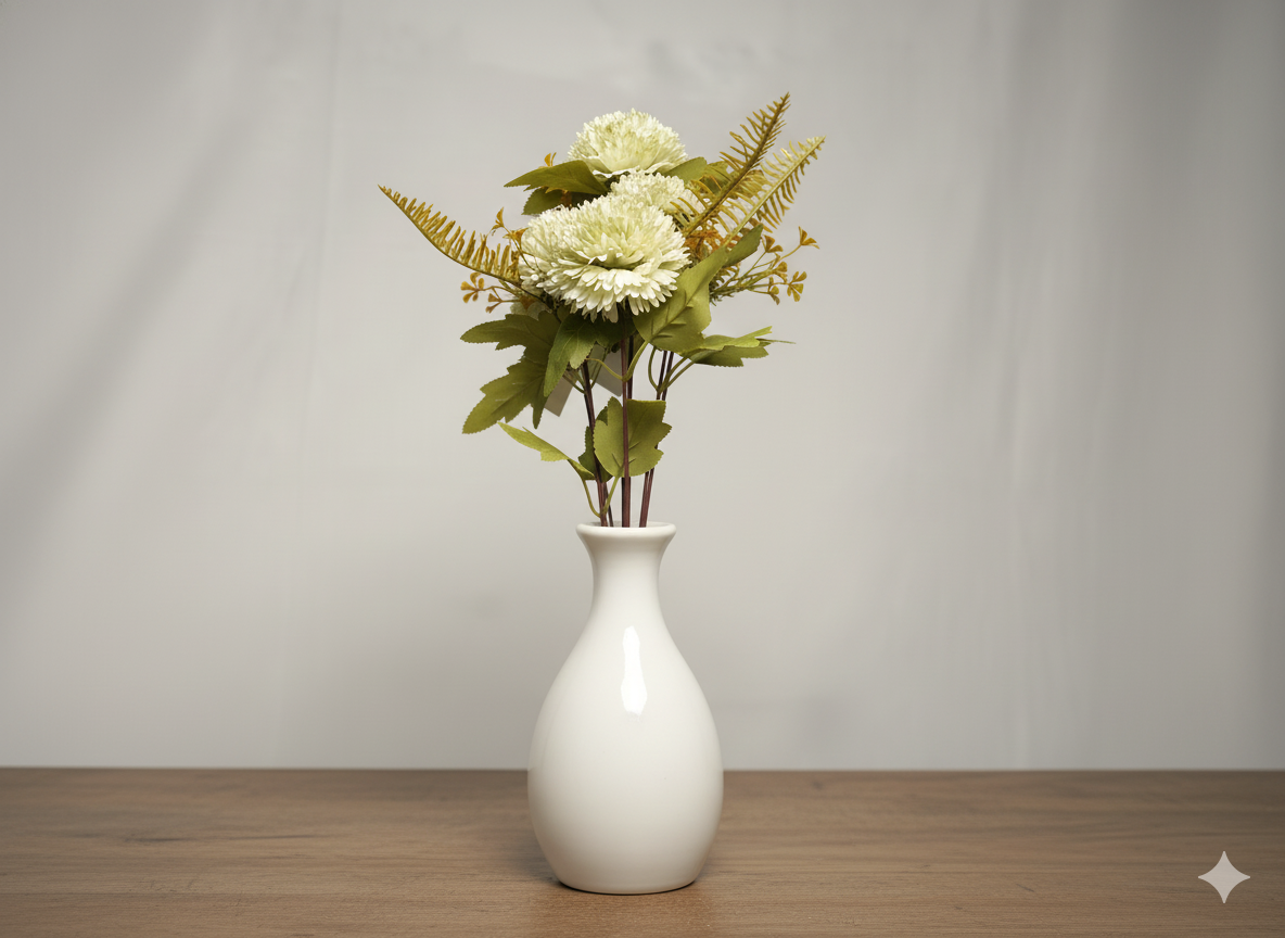 Elegant White Chrysanthemum Flower